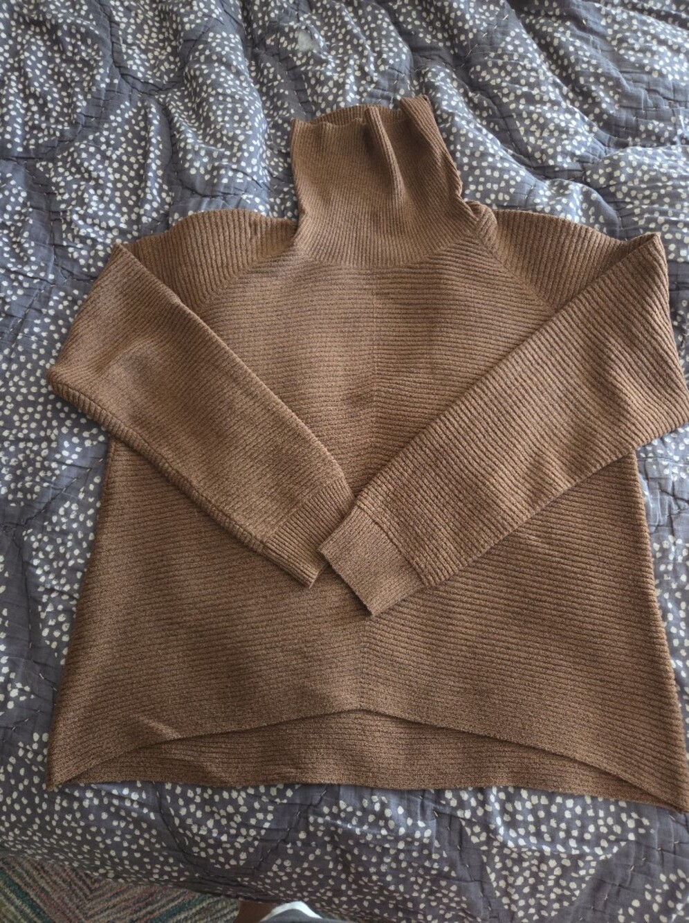 Kuhl Solace Ribbed Knit Sweater in Rust